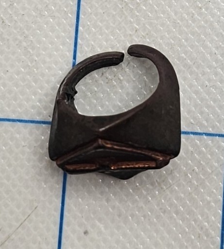 VTG 1950s Davy Crockett Rifle Premium Toy Ring COPPER TONE ADJUSTABLE KIDS SIZE