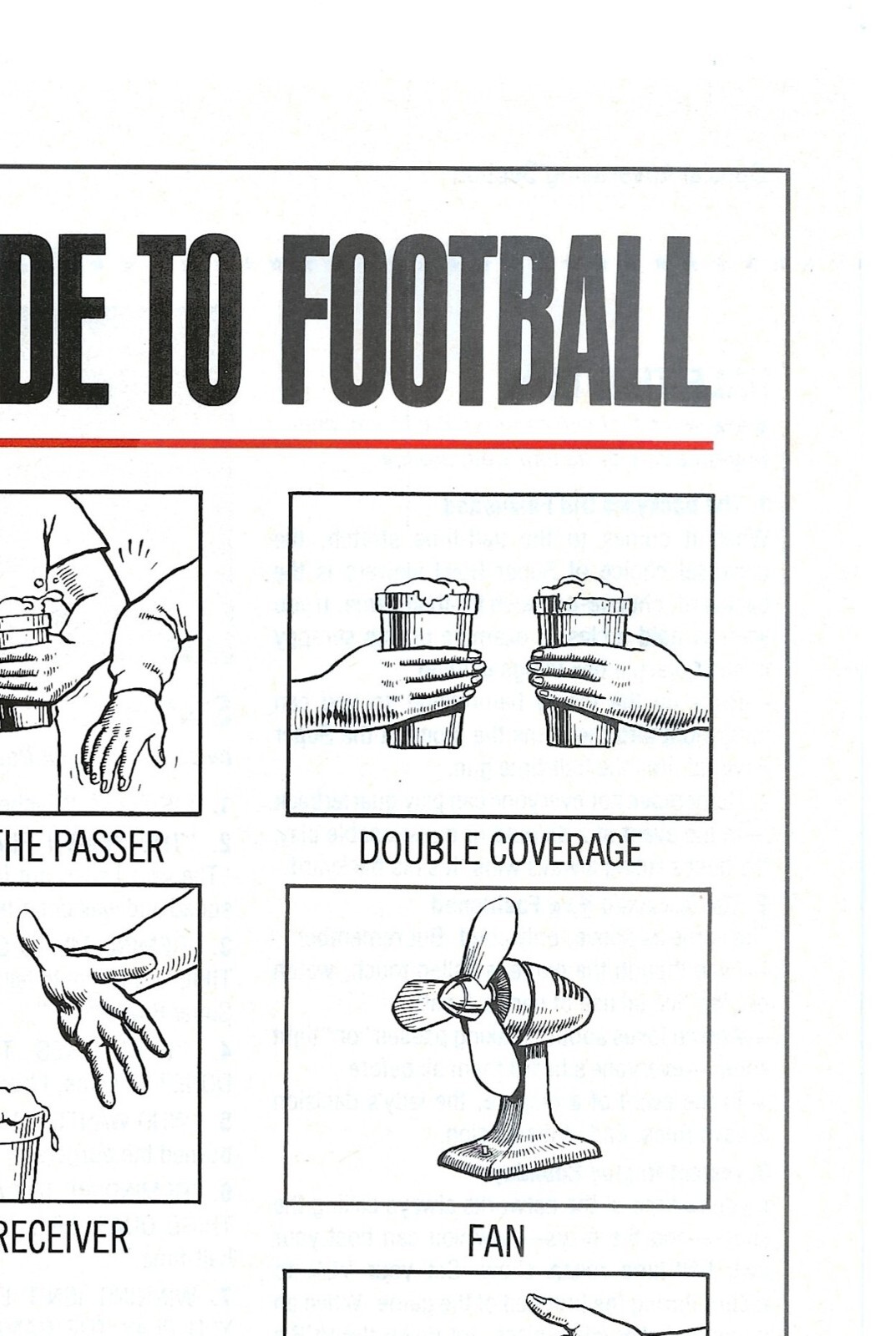 Vintage Print Ad Bud Light Beer – Bud Light’s Guide To Football – Jan 1989