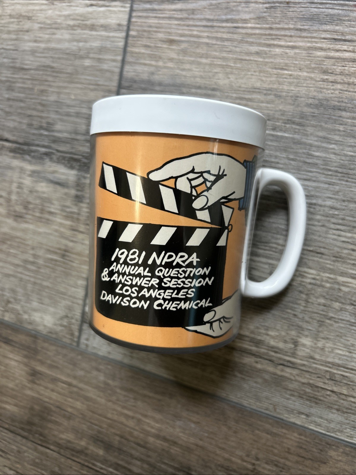 Vintage 1981 NPRA Los Angeles Ca Davison Chemical Q&A Thermo Serve Cup Coffee