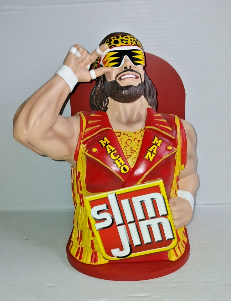 Macho Man Randy Savage 2025 Collectible Slim Jim Display Holder WWE WWF NEW