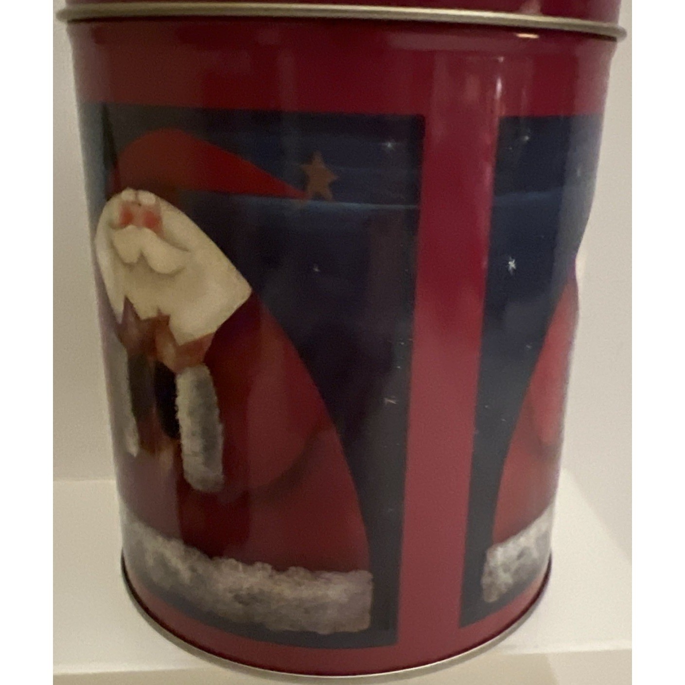 Christmas Tins Lot Of 3 Harry London Village Tin House Pup-Peroni Santa