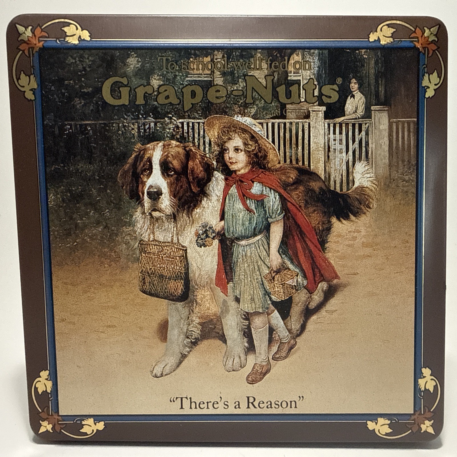 General Foods Barringer Wallis & Manners Ltd Grape Nuts Cereal Tin Vintage 1986
