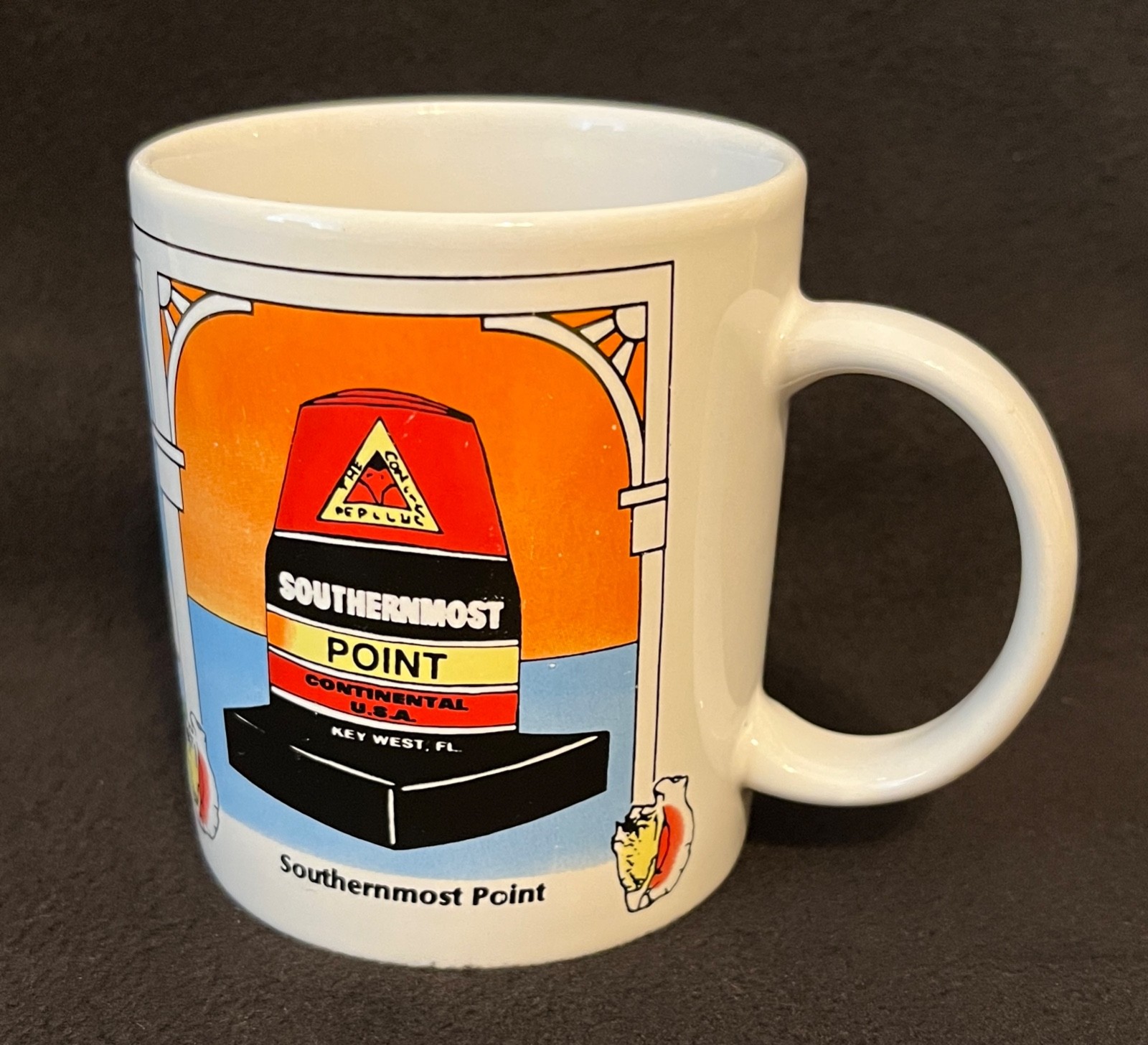 KWC Key West Florida Southern Most Point Travel Souvenir Coffee Tea Mug Cup NEW!