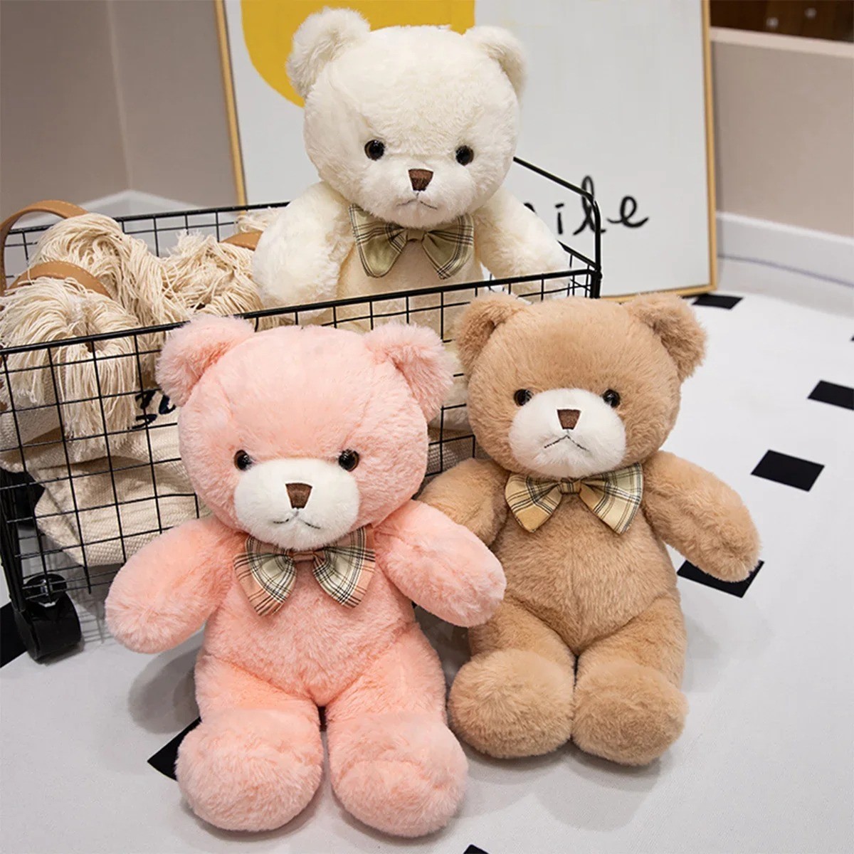 Cute Teddy Bear Plush Toy Soft Stuffed Animal Doll 30cm Gift Decor USA seller