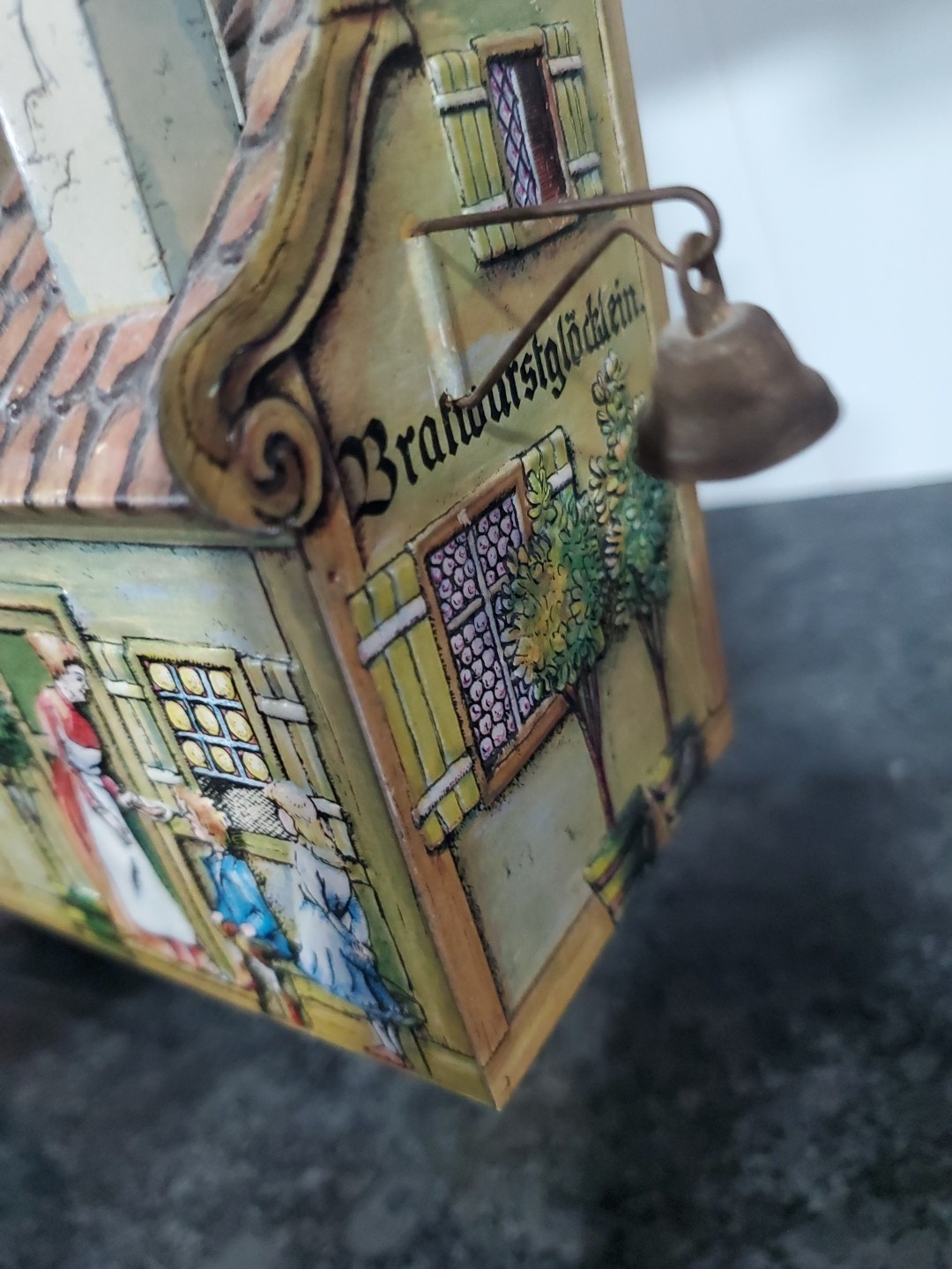 Heinrich Haeberlein Vintage Tin of a House