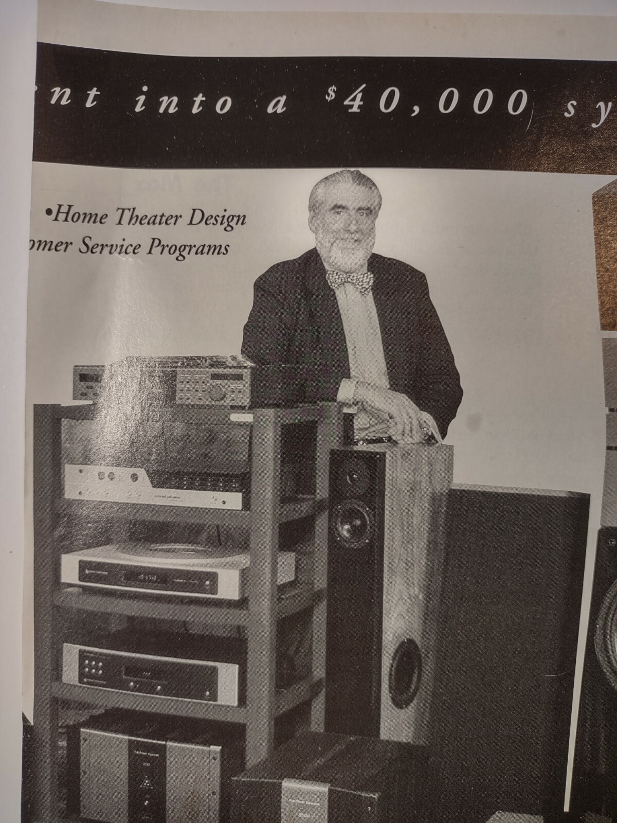 Singer 40000 Dollar System Home Theater Vintage 1985 Print Ad