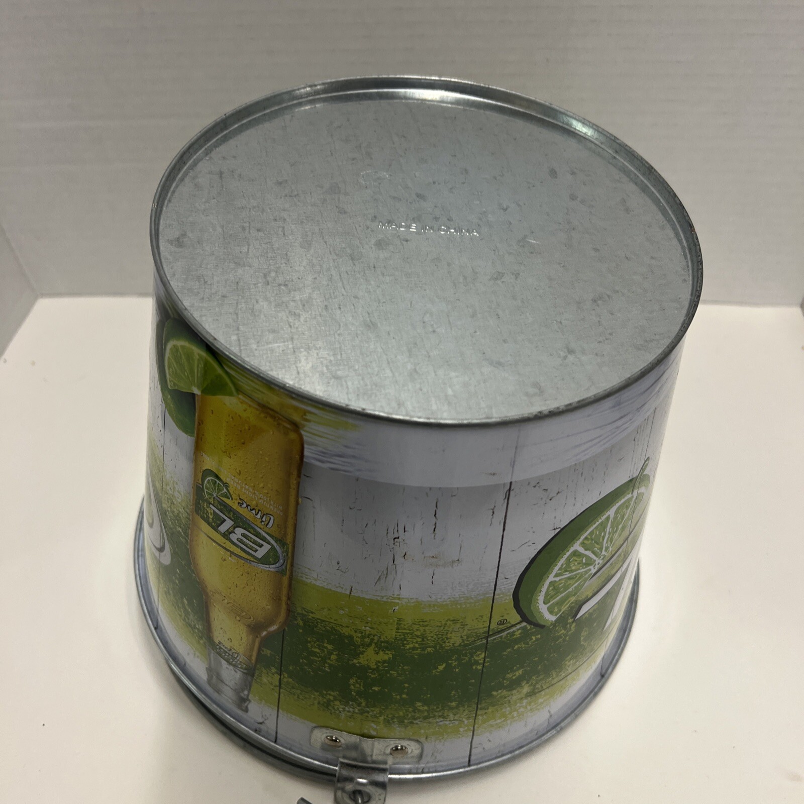 Bud Light Lime Tin Bucket 2008 Anheuser Busch Responsibility Matters Bar Brewing