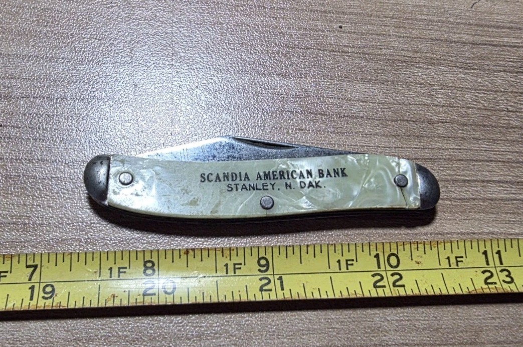 Vintage Scandia American Bank Stanley North Dakota Advertising