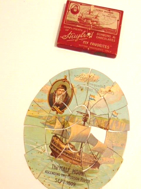 Vintage Huyler’s Bonbon & Chocolates promotional Henry Hudson jigsaw puzzle