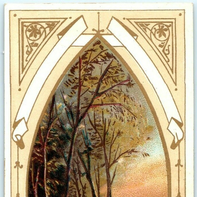 c1880s Syracuse NY Barney West & Smith Dry Goods Trade Card Bookmark Vtg NY