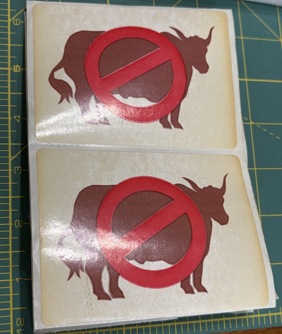 8 Vintage 1980 No Bull Cowtown Ft Worth Original Stickers 3” By 3” Unpeeled