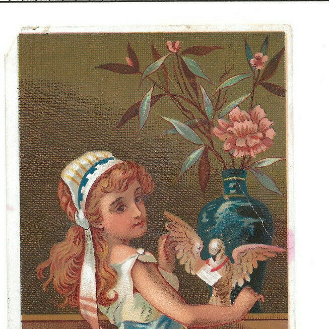 Muzzy’s Corn & Gloss Starch- Girl With Dove-Elkhart IN-White Cake-Recipes