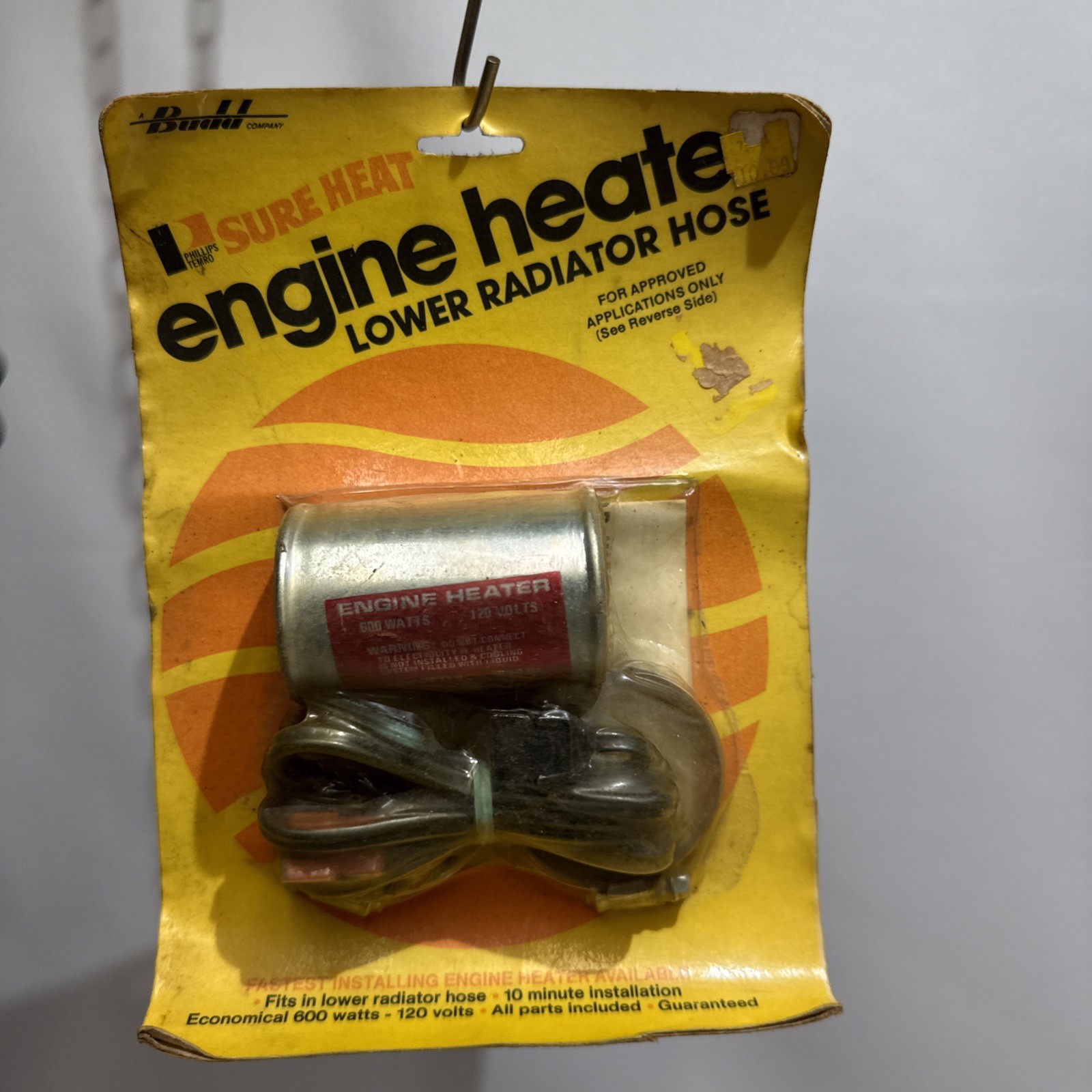 1978 Engine Heater In Package. Budd, By Phillips Tenor, Sure Heat Radiator Heat