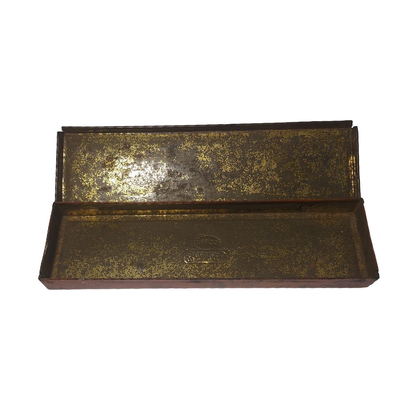 1920s Charlie Chaplin Antique Beautebox Canco Pencil Box/Case 7 7/8″ – SEE DESC