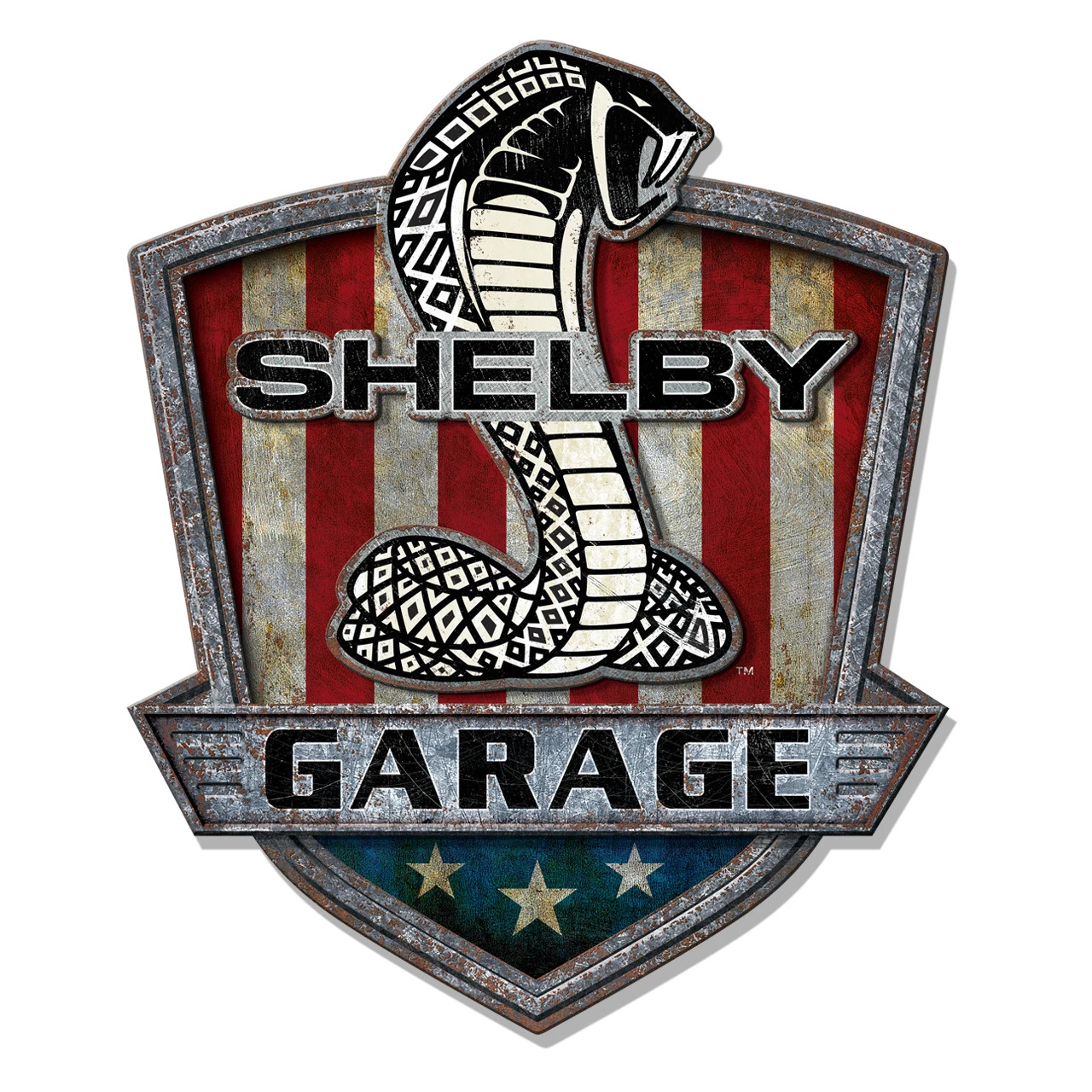 Desperate Enterprises Shelby Garage Wood MDF Sign Reproduction Retro 23″