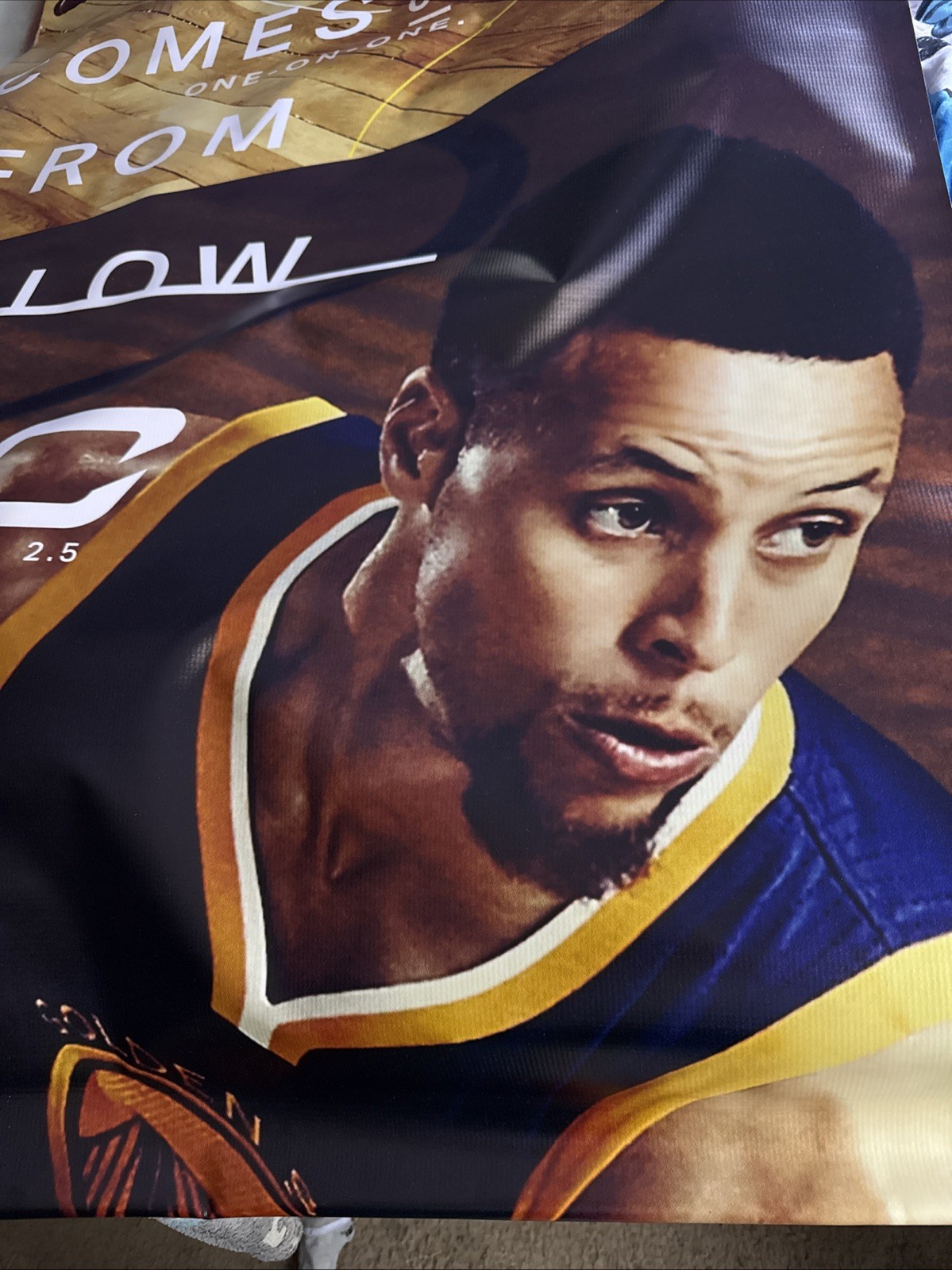 VHTF 1 Of 1 ? Stephen Curry Under Armour Curry 2.5 Vinyl Banner 53 X 75 Inches