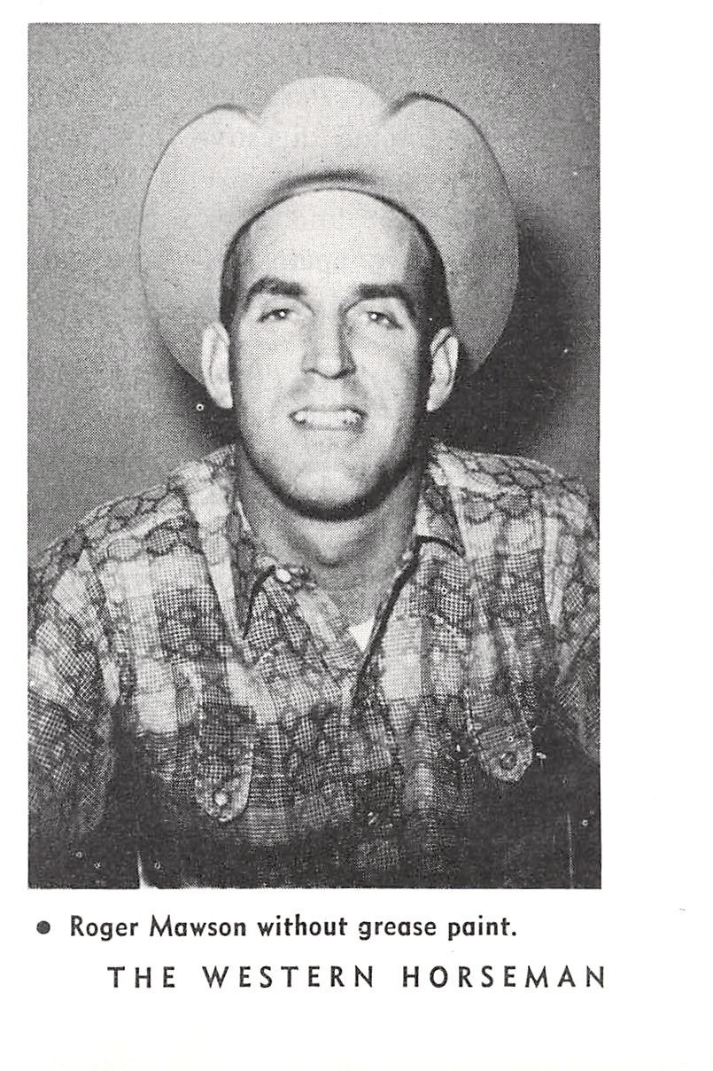 Roger Mawson Rodeo Clown Portrait Without Greasepaint 2.5″ x 4″ Vtg Mag Cutout