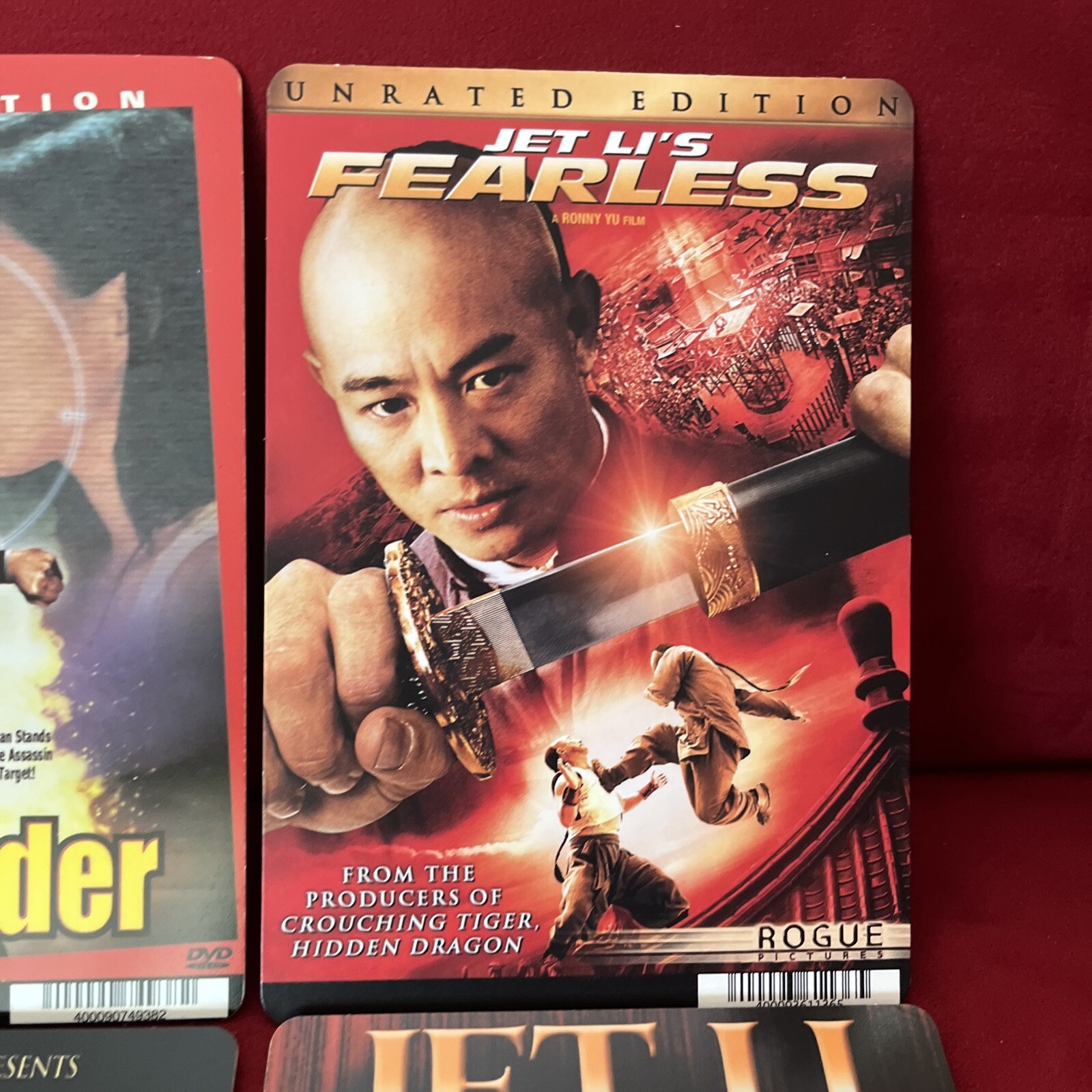 Blockbuster Movie Backer Card Mini Poster Art 5.5” x 8” Jet Li Movies Lot Of 4