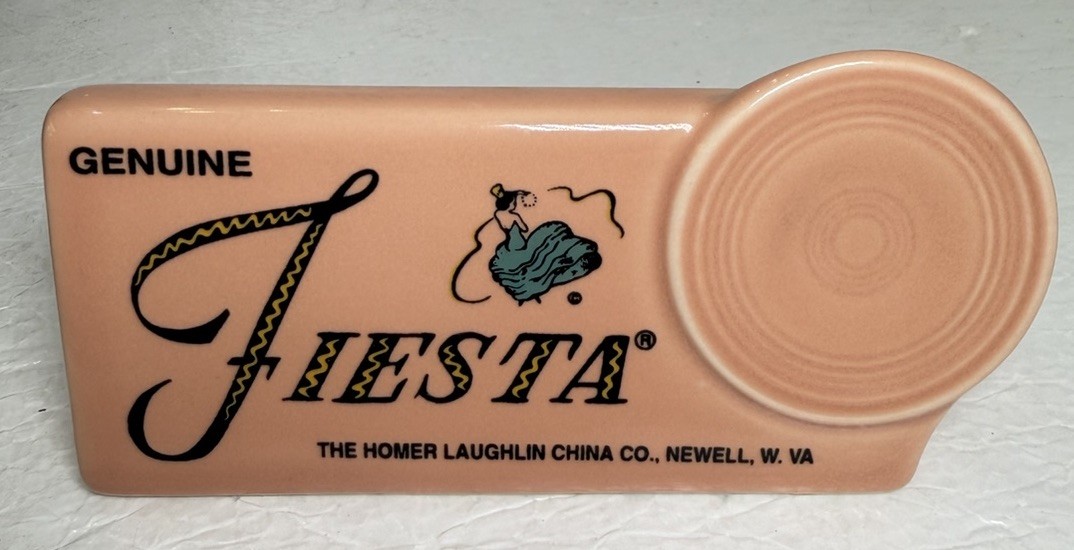 FIESTA FIESTAWARE APRICOT DEALER DISPLAY SIGN MINT