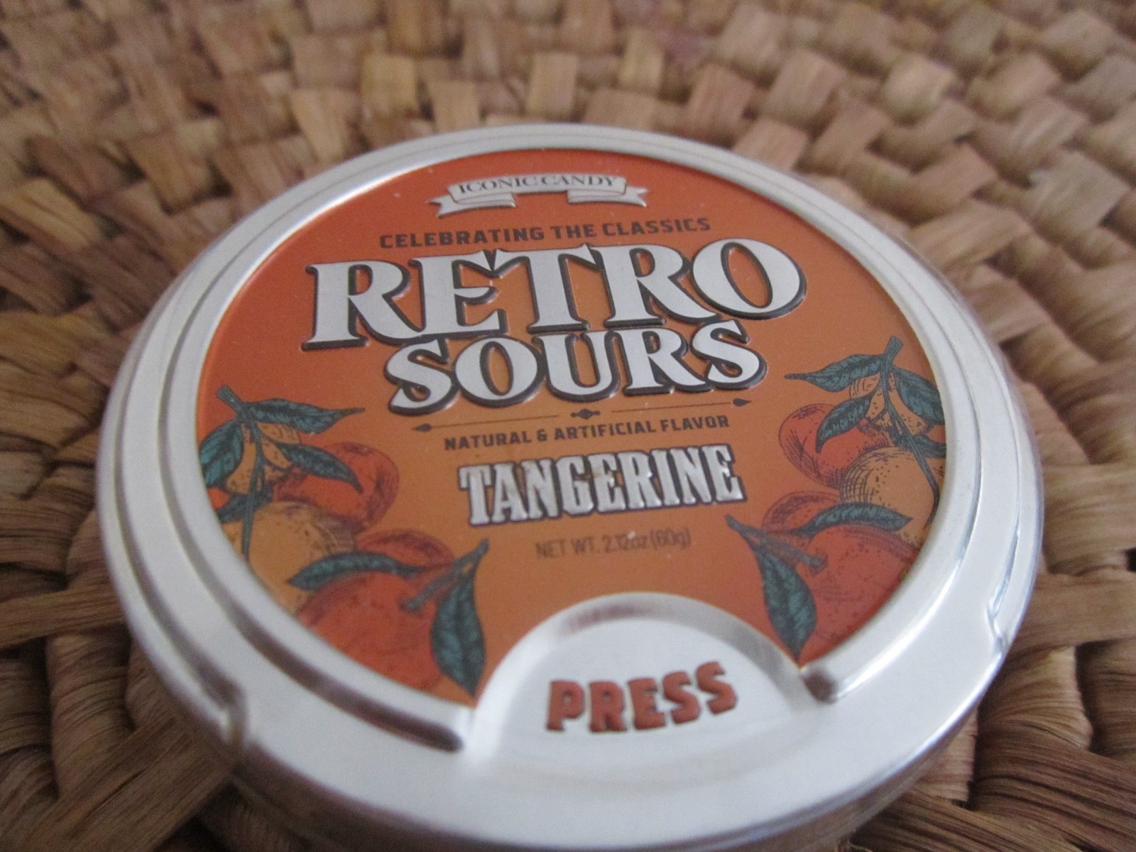 Retro Sours Tangerine Hard Candy