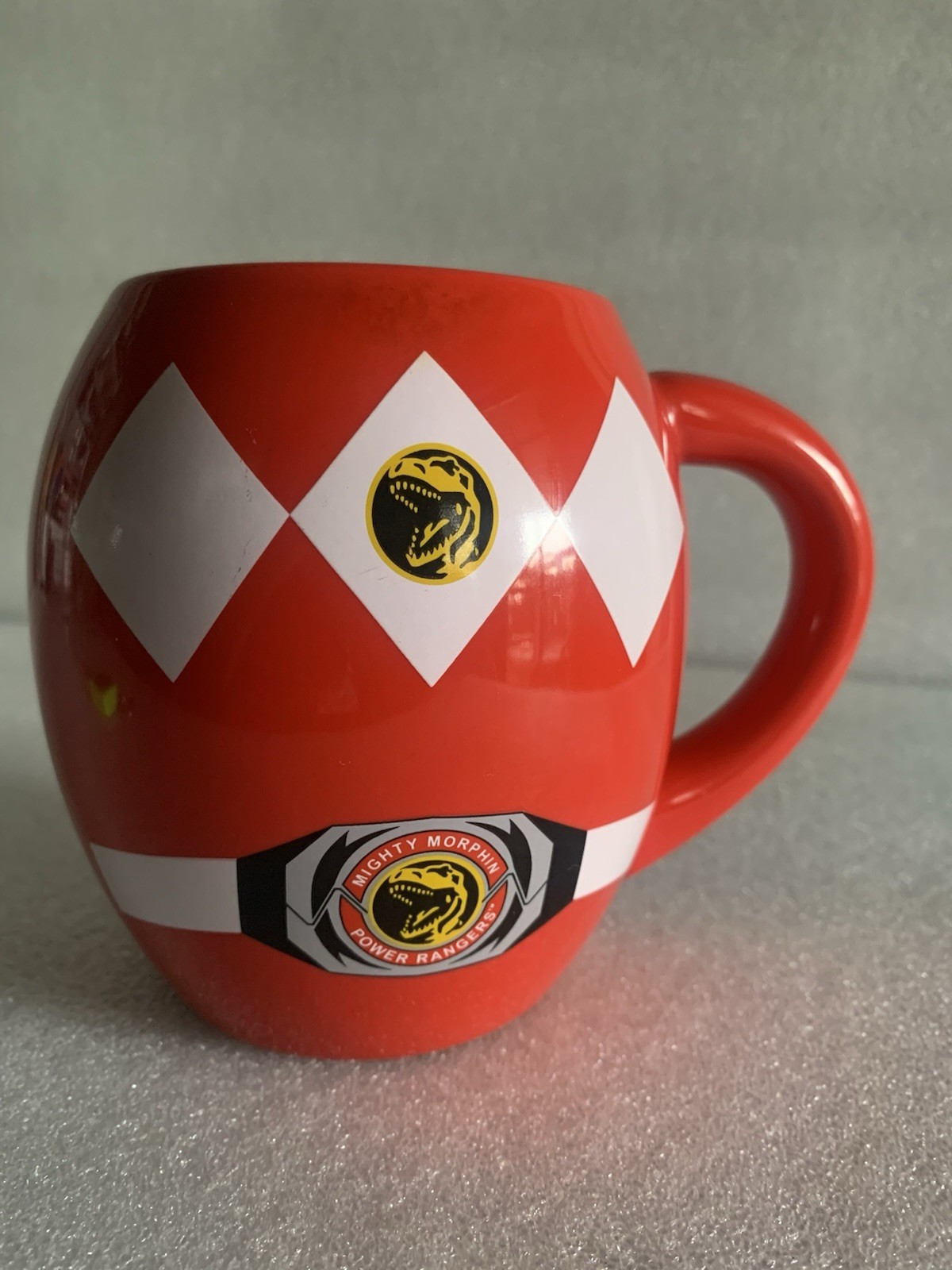 Power Rangers – Red Ranger 5 inches tall Jumbo Ceramic oval Mug 18oz