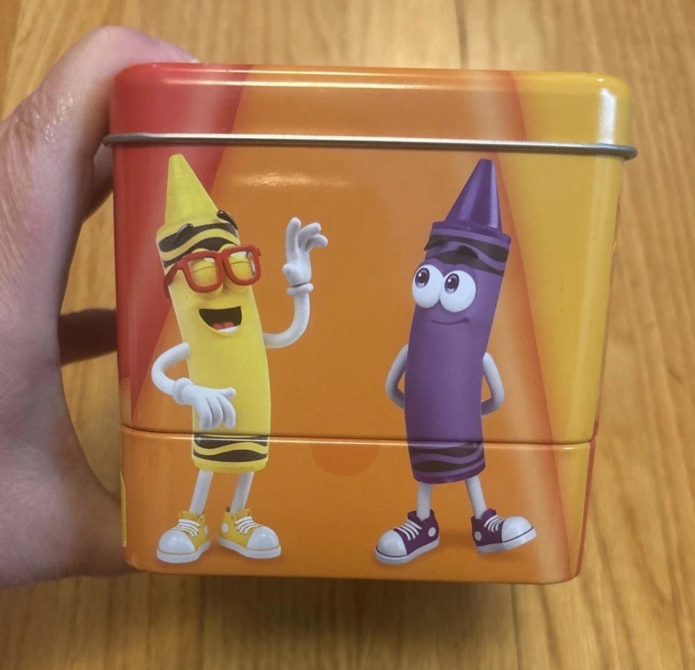 Hallmark Crayola Crayons Tin With Sharpener Organizer Storage Rare