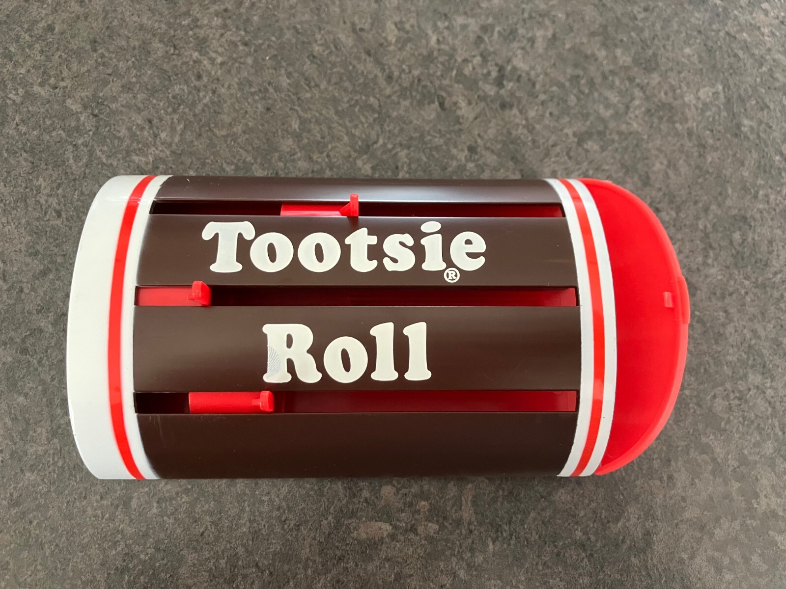 1995 Plastic Tootsie Roll Candy Bank/Dispenser