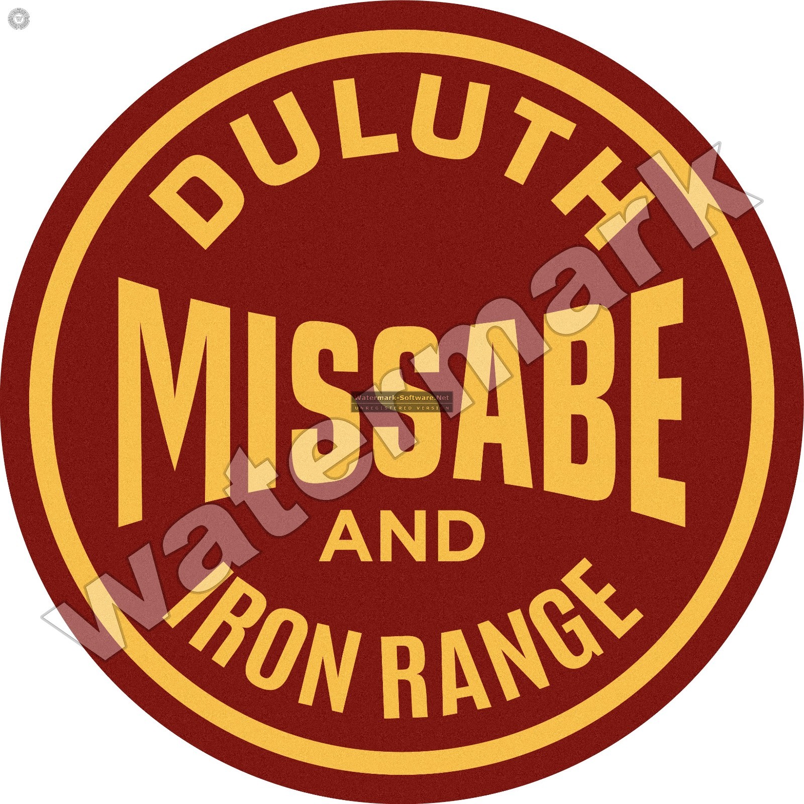 Duluth Missabe And Iron Range Round Metal Sign 2 Sizes To Choose From
