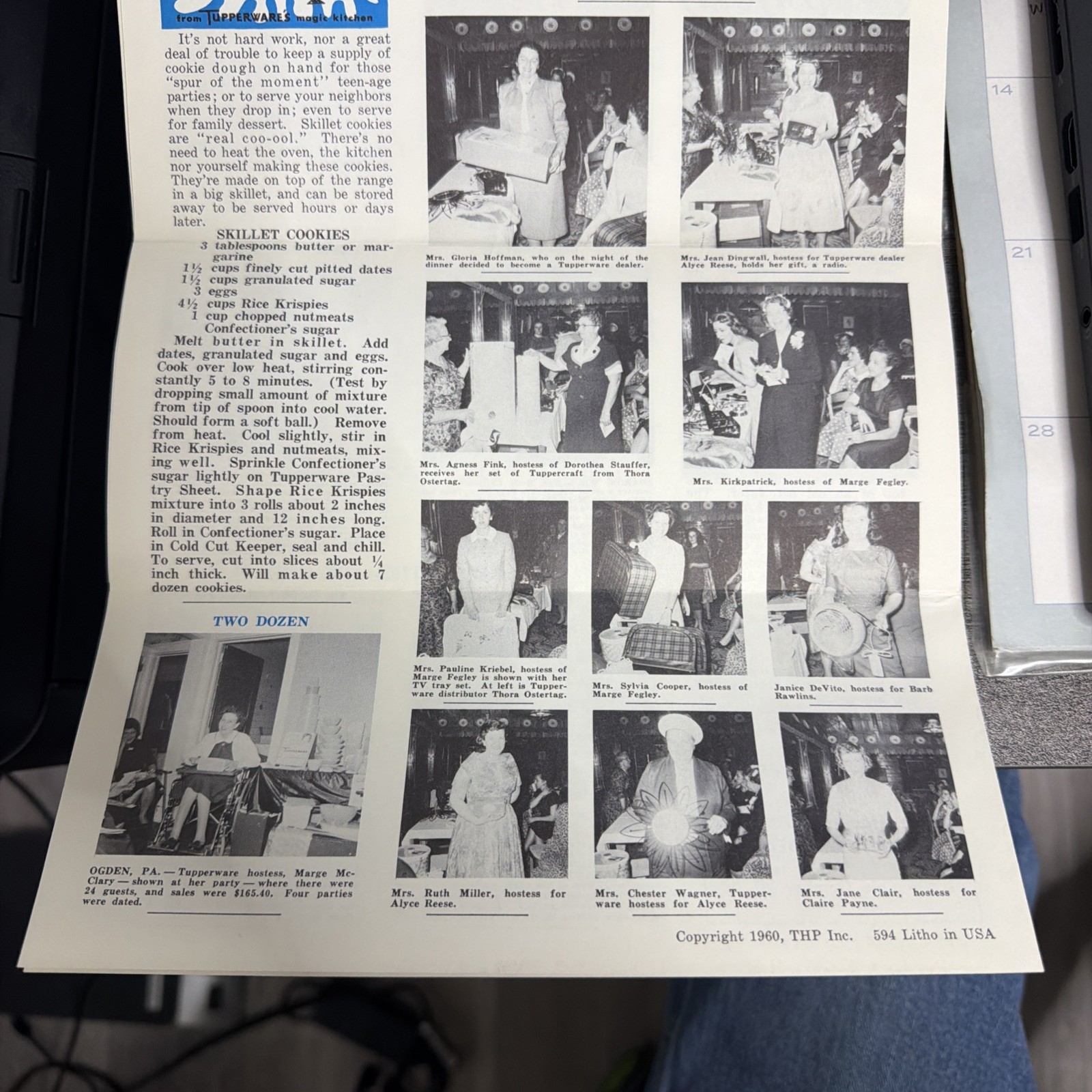 RARE September 1960 Tupperware Party Line Company Sales Newsletter Brochure