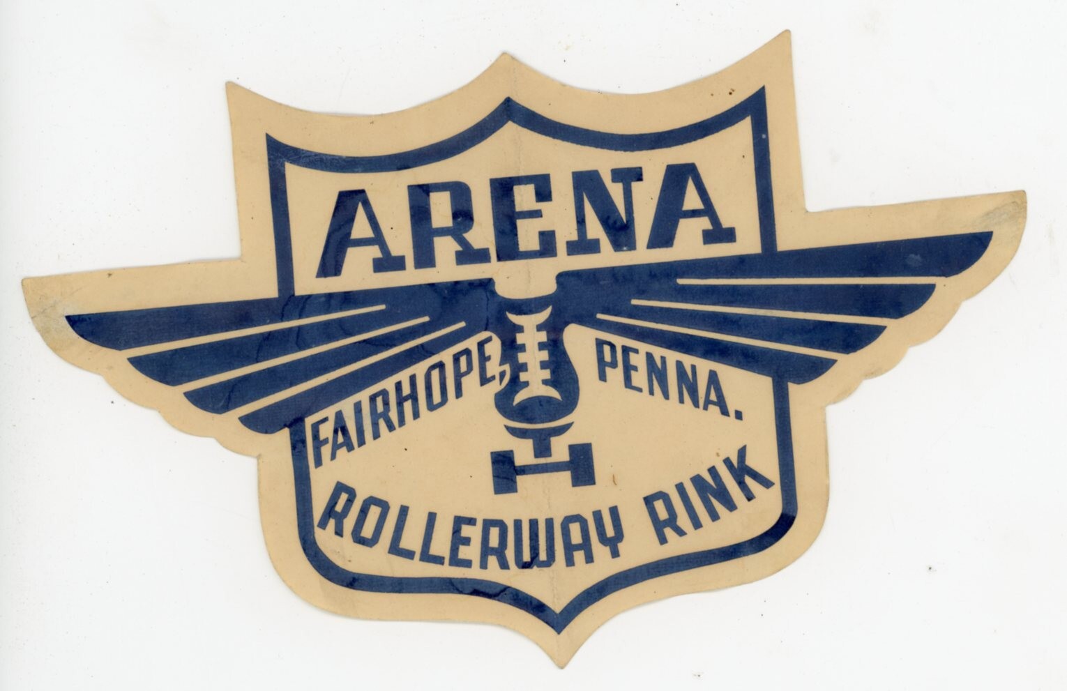1930s-50s Arena Fairhope PA Roller Skating Rink Label EVN4