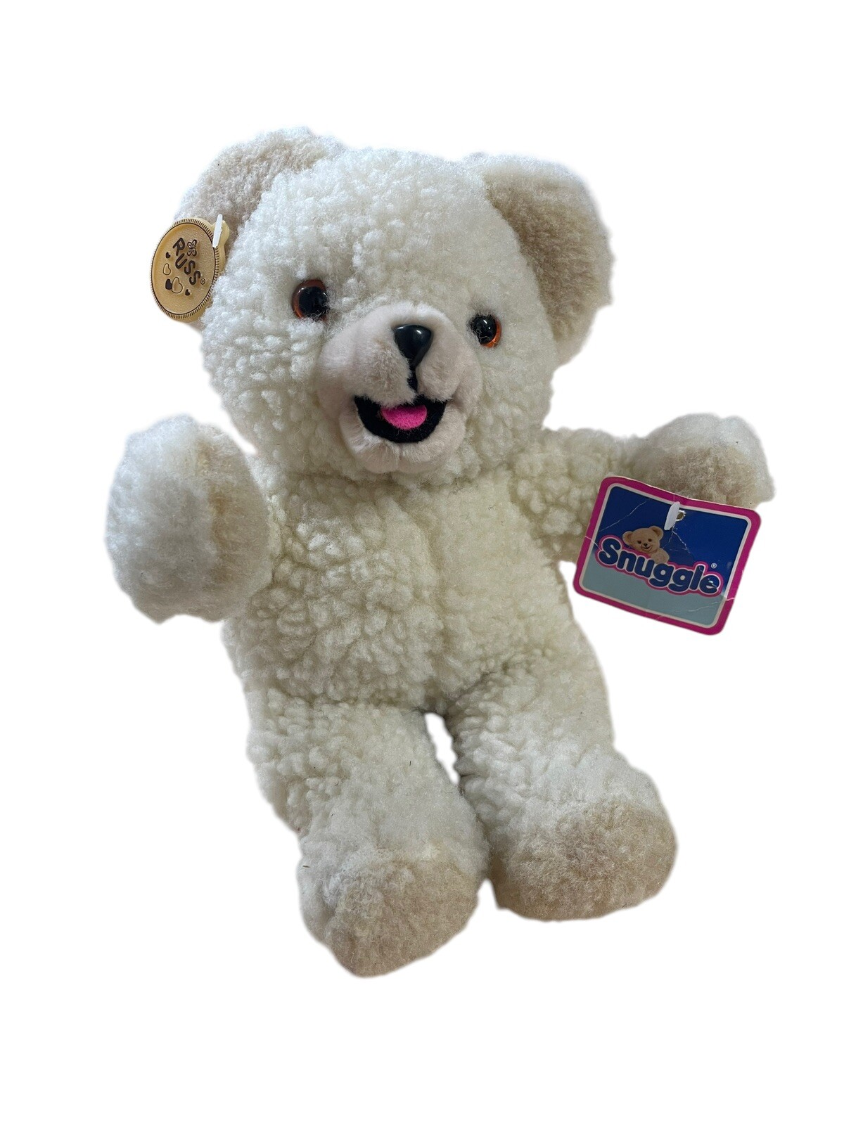 RARE Vintage 1986 Russ Berrie SNUGGLE Fabric Softener Plush Teddy Bear w/ Tag!