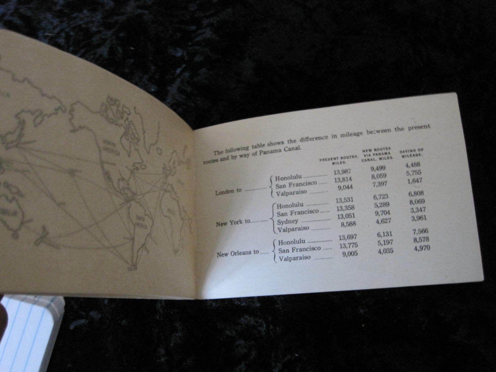1914 Panama Canal Drawing Book Complements of Macklem Backing Company