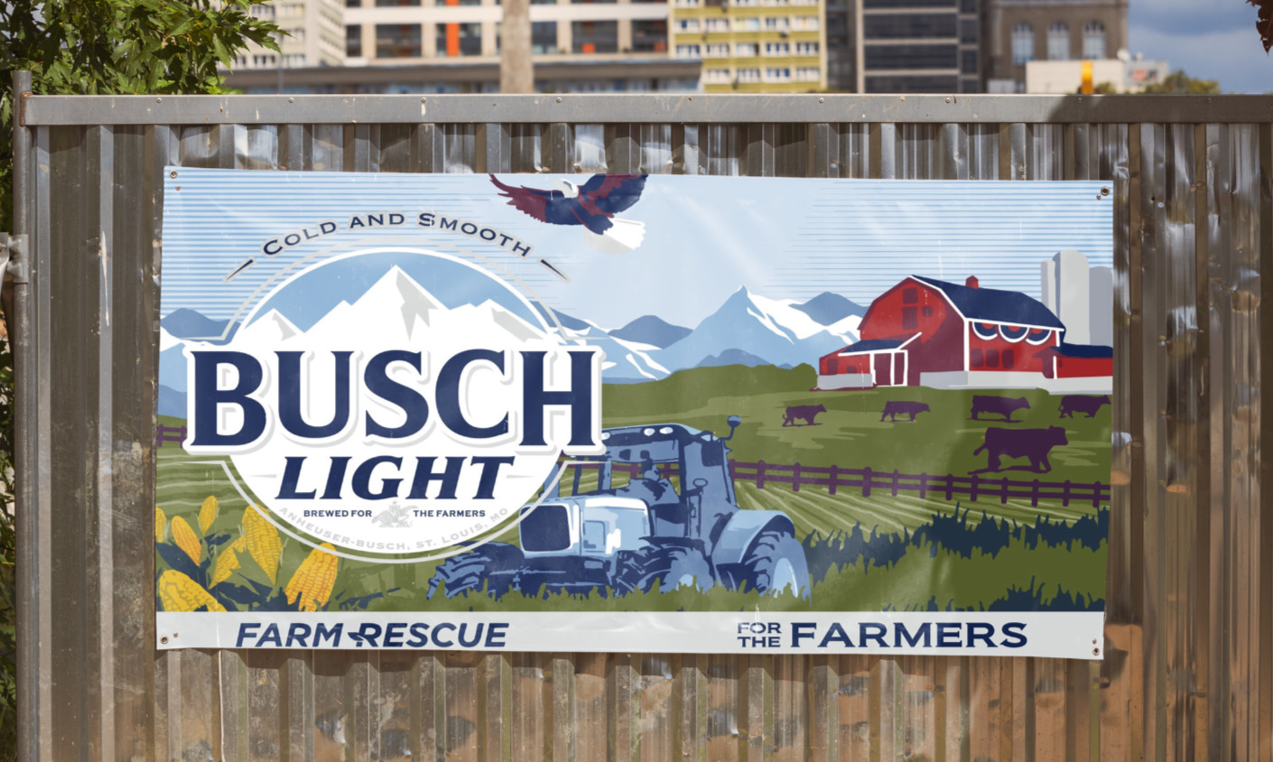 2025 Busch Light Farm Rescue Beer Banner – 2.5ft x 5ft