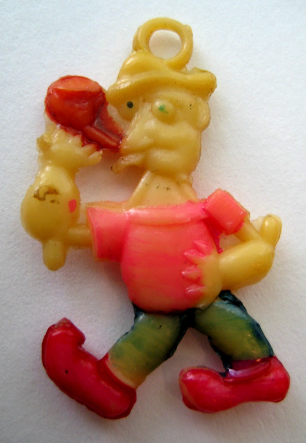 40’s VTG Celluloid Comic Cartoon POPEYE THE SAILOR Charm Cracker Jack Toy Prize