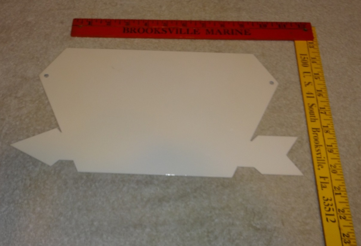 VINTAGE PLYMOUTH USED CARS ARROW SAVE 13″ ENAMEL METAL DEALER, GASOLINE OIL SIGN