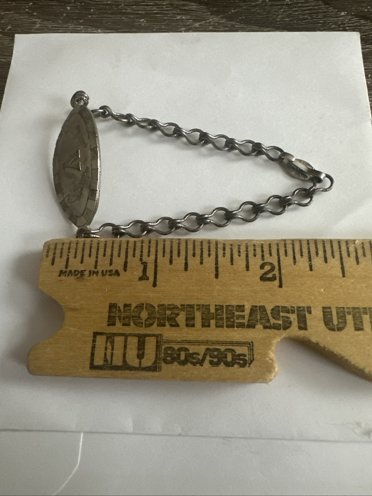 Vintage Tom Mix Ralston Straight Shooters Cereal Premium Bracelet letter “ V “