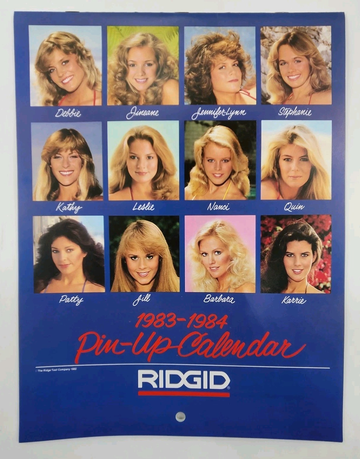 RIDGID 1983-1984 Swimsuit Pin-Up Sexy Hot Girls Calendar Excellent Condition 80s