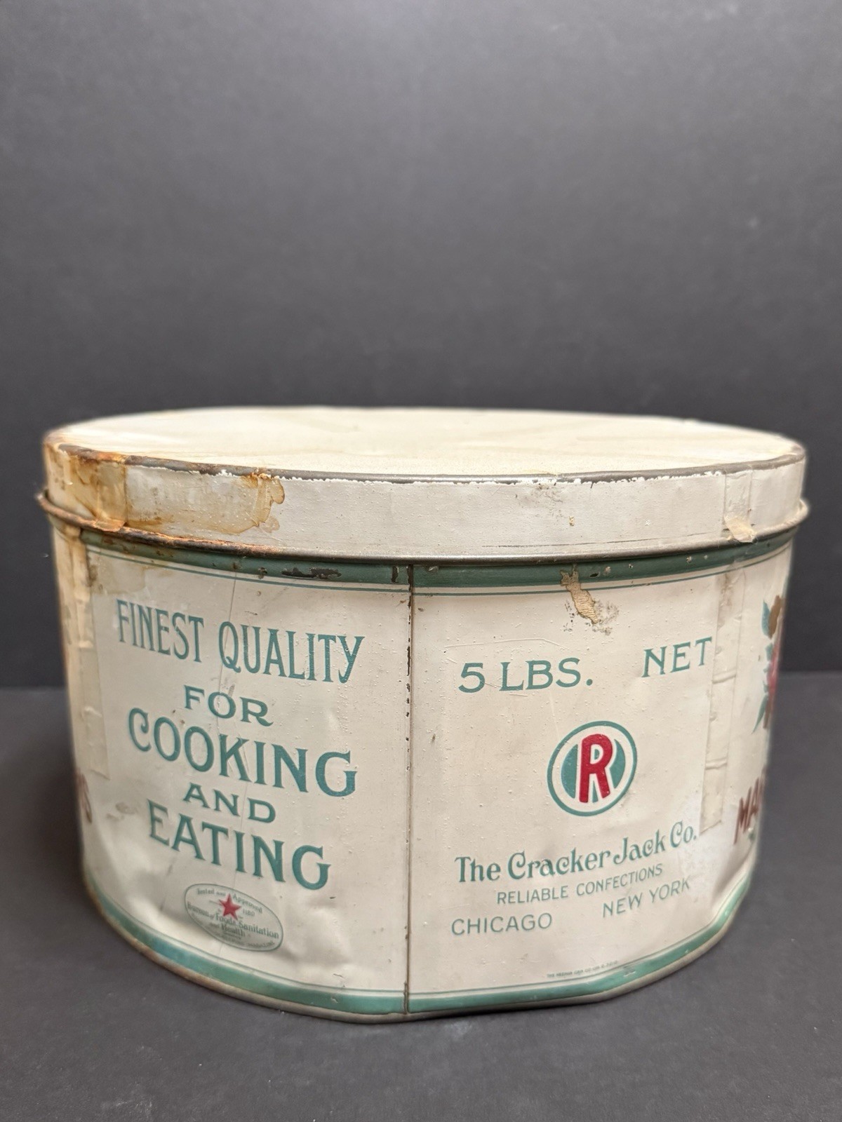 Angelus Marshmallows Vintage Tin With Lid – Cracker Jack Co. NY/Chicago