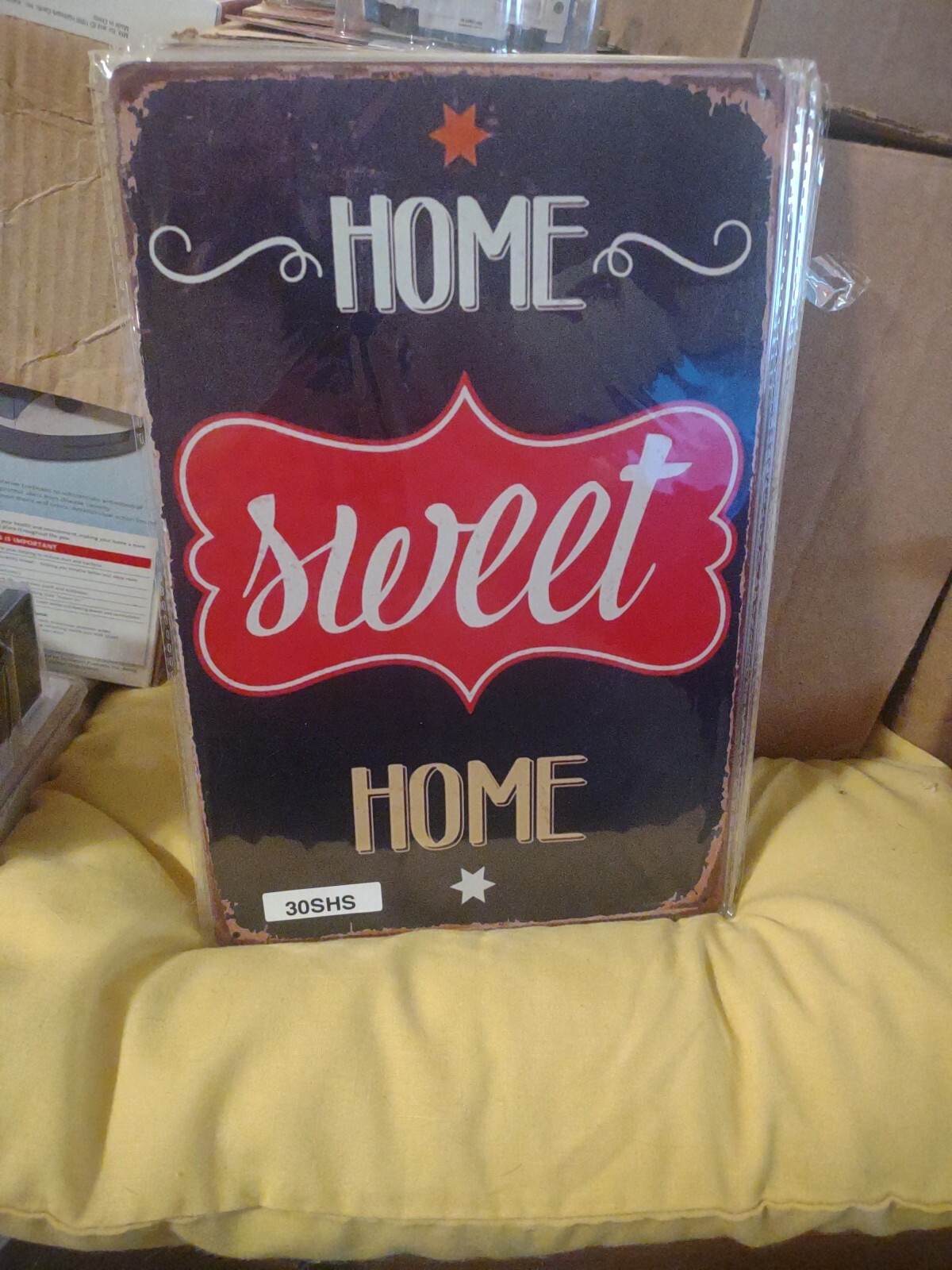 Home Sweet Home Tin Sign Vintage look for Home Cafes Bars Man cave 12×8