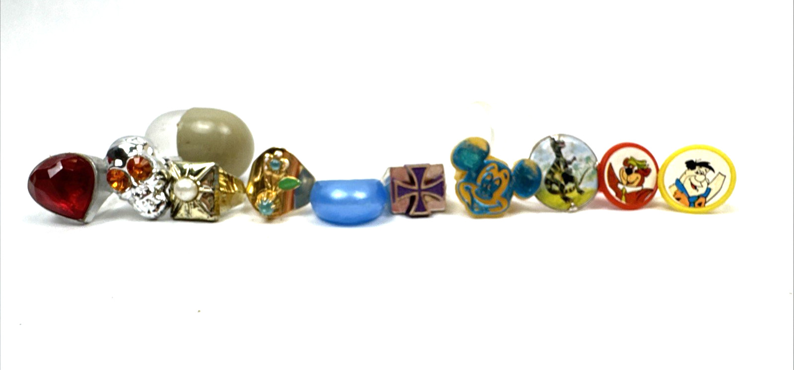 Vintage Cracker Jack Prize Charm Lot Gumball Premiums Toy Rings