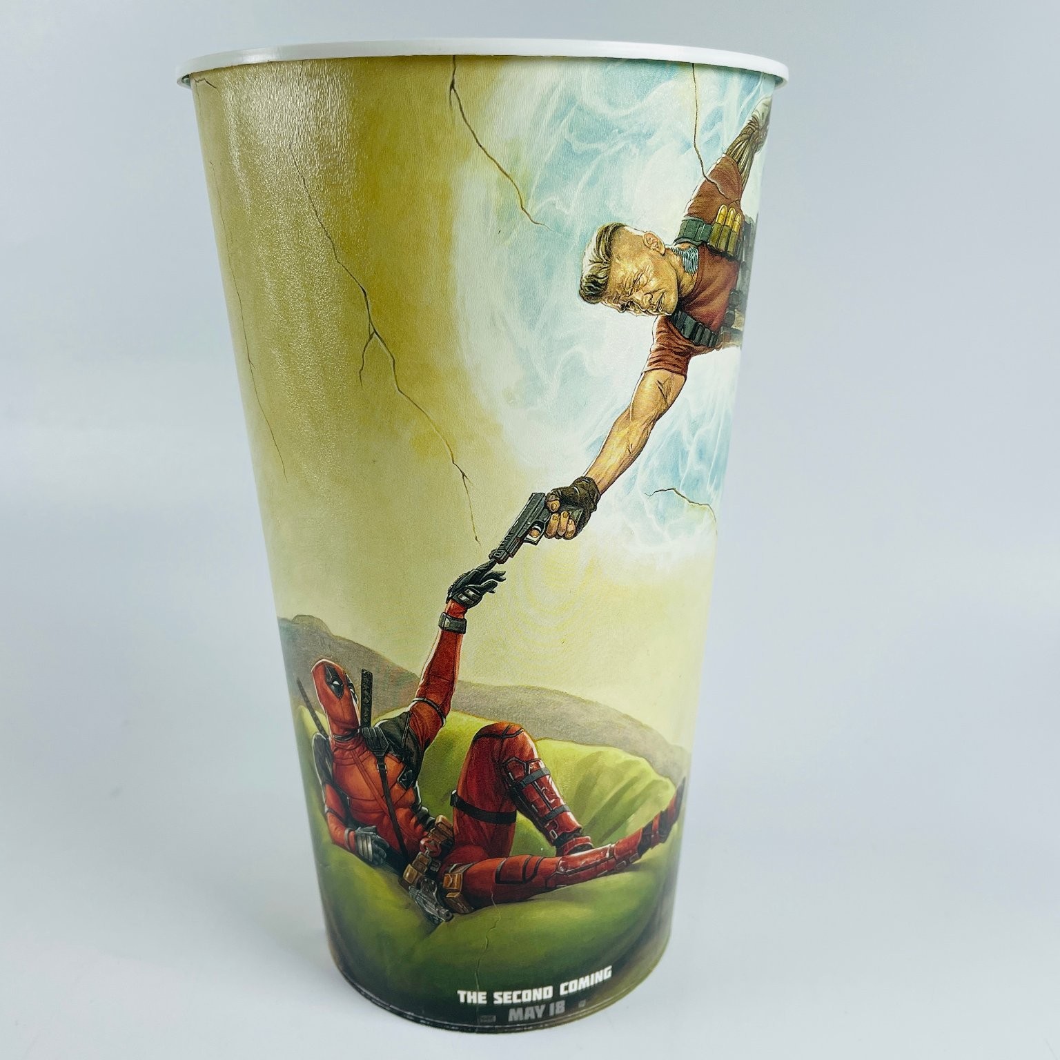 Deadpool 2 Movie Promo Cup 48oz Plastic Tumbler Marvel Cable 2018 7.5″