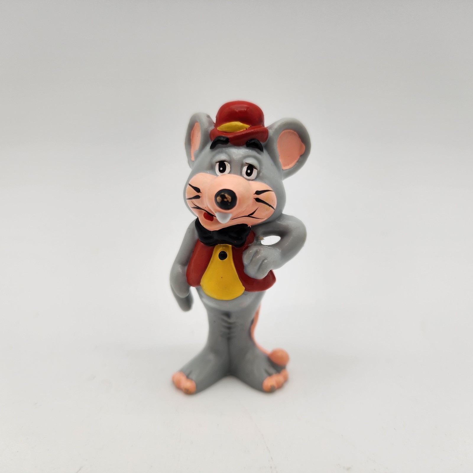 1983 Chuck E. Cheese Pizza Time Theater PVC Figure Toy Cake Topper