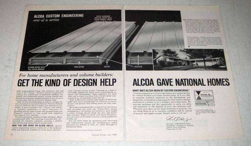 1959 Alcoa Aluminum Ad – Design Help National Homes