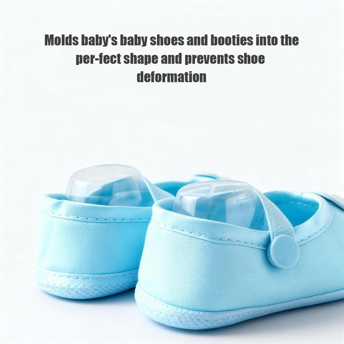40 Pcs Clear Plastic Baby Feet Display Forms 9cm Toddler Shoe & Sock Supports