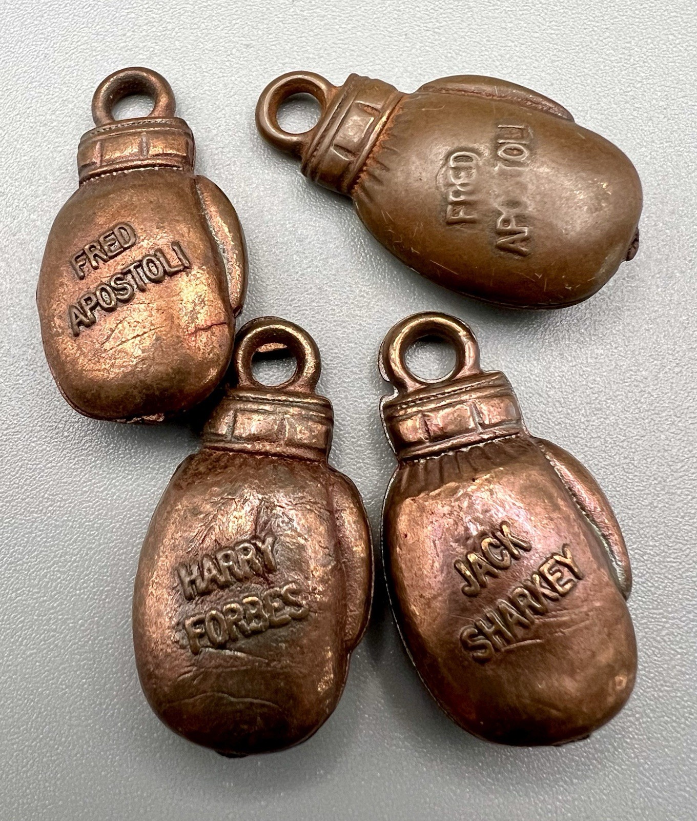 4 Different Vintage Cracker Jack Gumball Machine Prizes Boxing Glove
