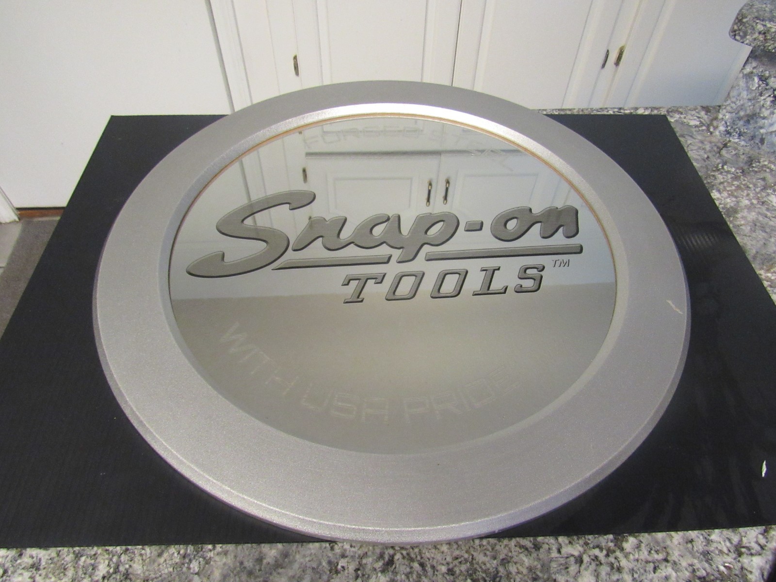 Snap On Tools 2017 Kick Off Glass Mirror Wall Sign Steel Garage Shop Cave