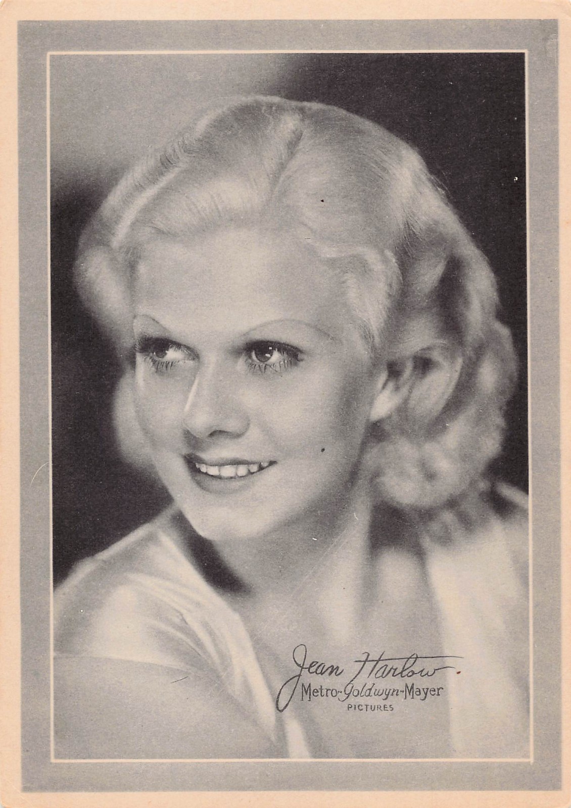 MGM Metro Goldwyn Mayer 1930s Promo 5×7 Vintage Black & White Print Jean Harlow