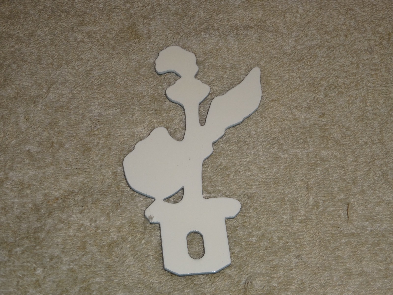 VINTAGE ROAD RUNNER LOONEY TUNES 5″ METAL GASOLINE OIL LICENSE PLATE TOPPER SIGN
