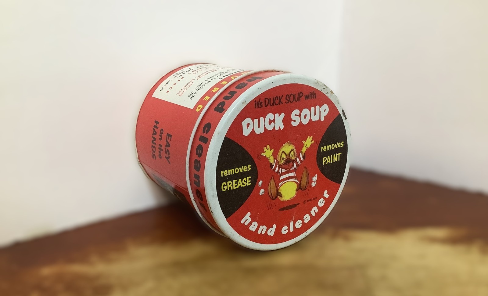 Vintage Duck Soup Hand Cleaner 17oz. Can – Empty