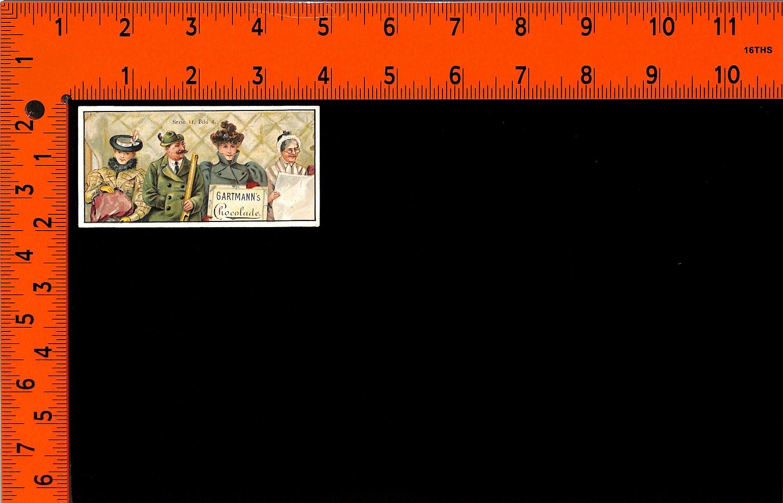 Victorian C.H.L. Gartmann Chocolate Trade Card Altona German Ad M. Bild 4